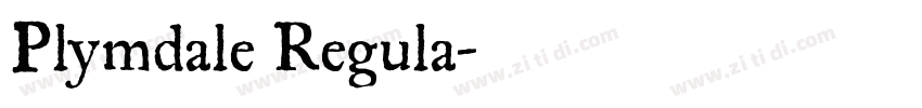 Plymdale Regula字体转换